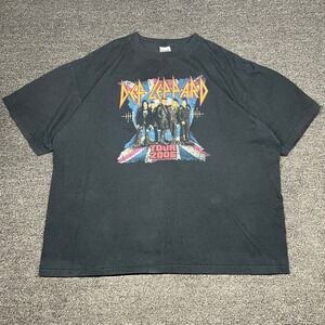 Def Leppard Mens 2XL Shirt 2006 Brigade Rock Music Concert Band Tour Vintage Y2K